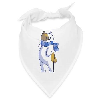 Bob die katze coquet - Bandana - Weiß - Vorne