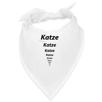 Katze Katze Katze - Bandana - Weiß - Vorne