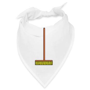 putzen cleaning putzfrau broom wischmop23 - Bandana - Weiß - Vorne