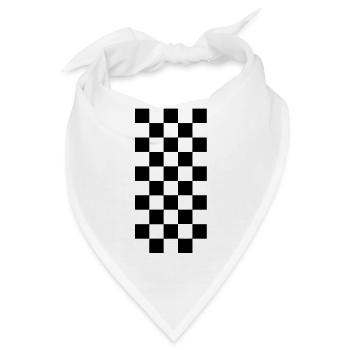 racing flag - Bandana - Weiß - Vorne