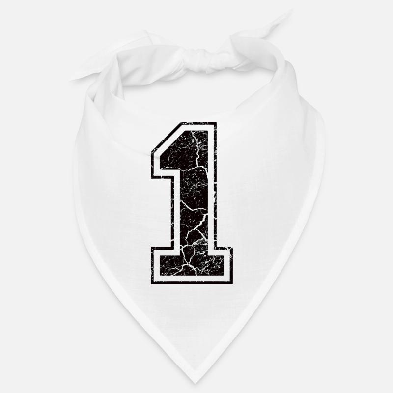 1 one eins black schwarz (de) Bandana