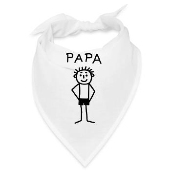 PAPA - Bandana - Weiß - Vorne