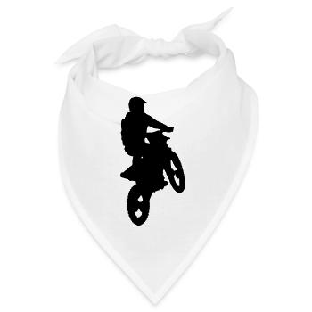 Motocross - Bandana - Weiß - Vorne