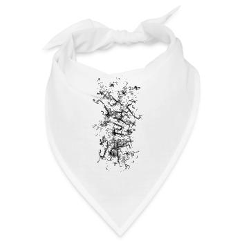 Ungewöhnliches Muster Dreck Blitze Horror - Bandana - Weiß - Vorne