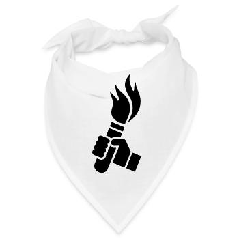 PYROTECHNIK - Bandana - Weiß - Vorne