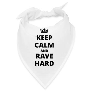 Techno - Techno musik - Rave - Rave Hard - Bandana - Weiß - Vorne