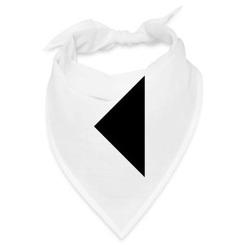 Dreieck - Bandana - Weiß - Vorne