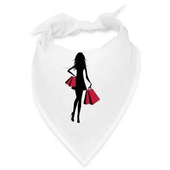 Shopping - Bandana - Weiß - Vorne