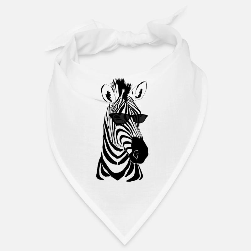 Zebra with sunglasses Bandana