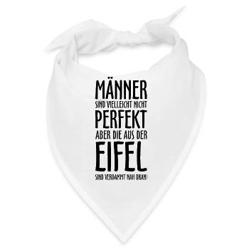 Die Männer aus der Eifel (Schwarz) - Bandana - Weiß - Vorne