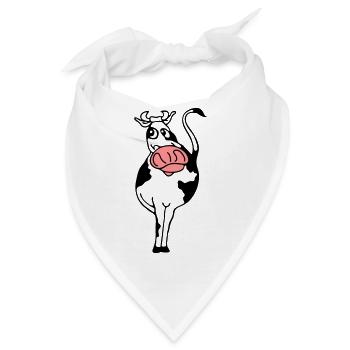 Stier - Bandana - Weiß - Vorne