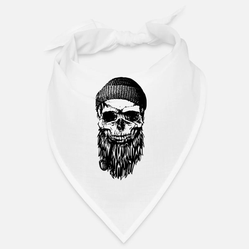 Sifflet à barbe marin crâne hipster Bandana