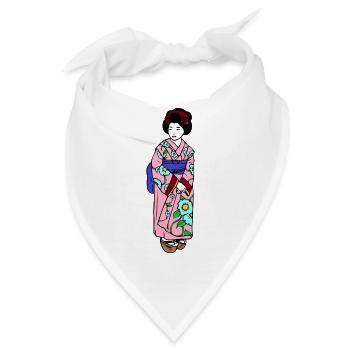 Geisha - Bandana - Weiß - Vorne