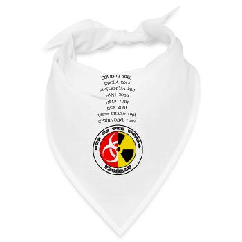 covid 19 end of the world veteran - Bandana - Weiß - Vorne