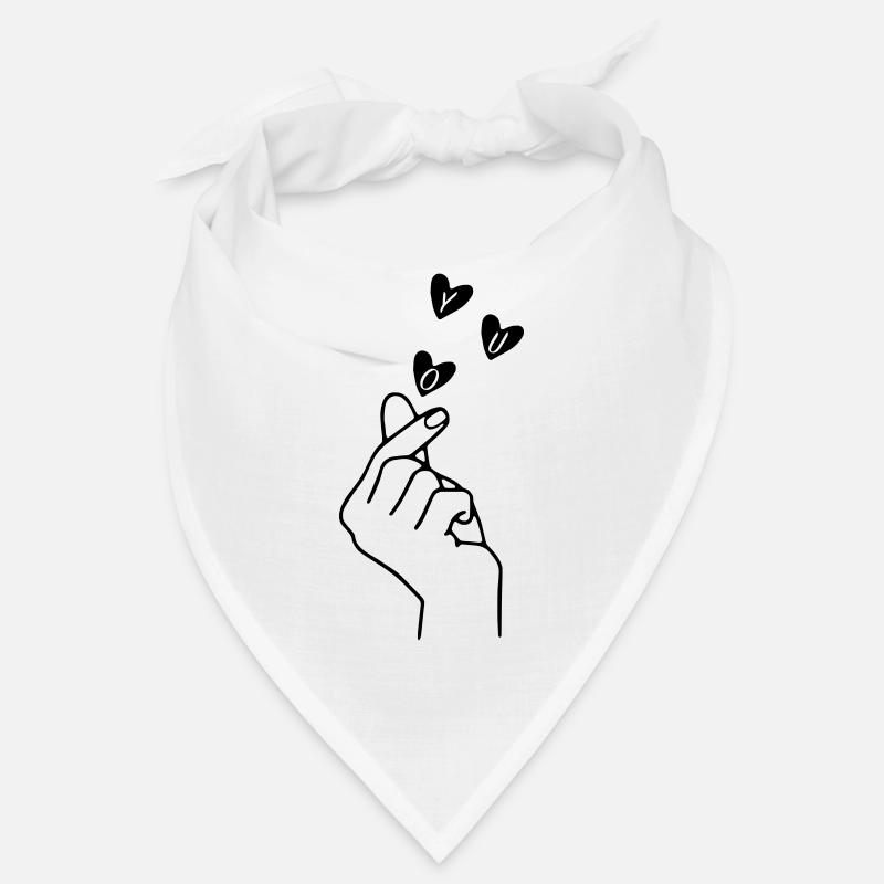 Love you - Valentinstag Partnerlook Design Bandana