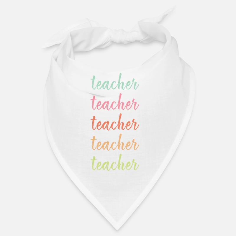Enseignant Enseignant Enseignant - Bandana - blanc