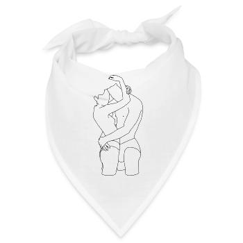 paar 1 - Bandana - Weiß - Vorne
