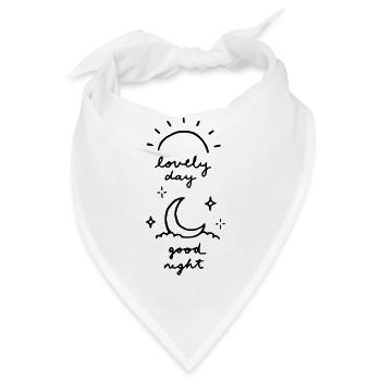 lovely night - Bandana - Weiß - Vorne