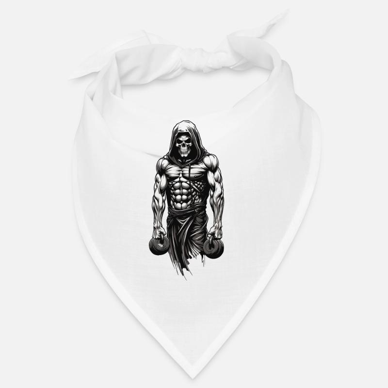 Conception puissante de l’entraînement du squelette du bodybuilder Bandana