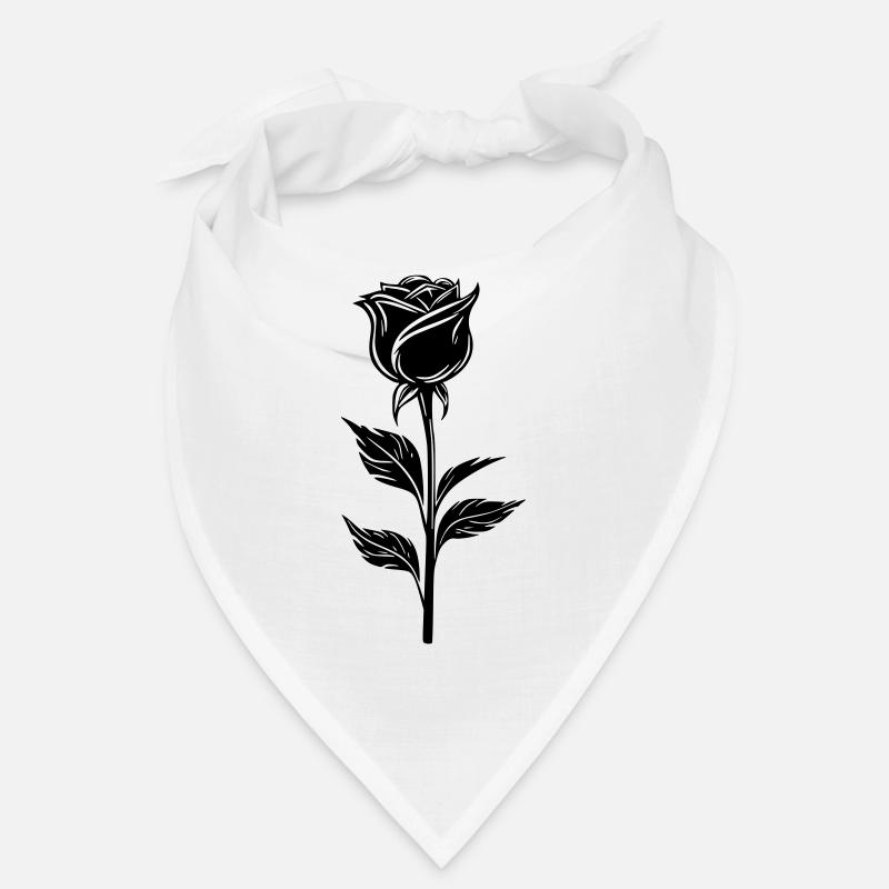 Simple rose design Bandana