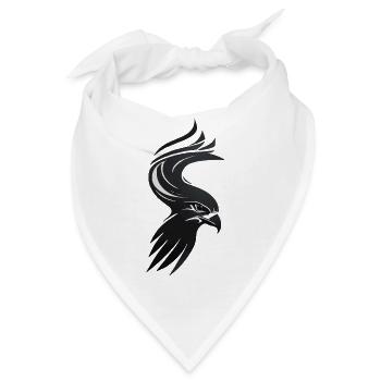 Adler Greifvogel Kopf - Bandana - Weiß - Vorne