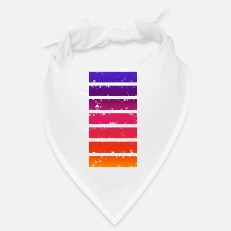 Multi-coloured bar Bandana