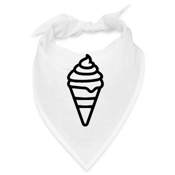 Eis - Bandana - Weiß - Vorne