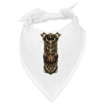 Rabenwolf Wikinger Orden - Bandana - Weiß - Vorne