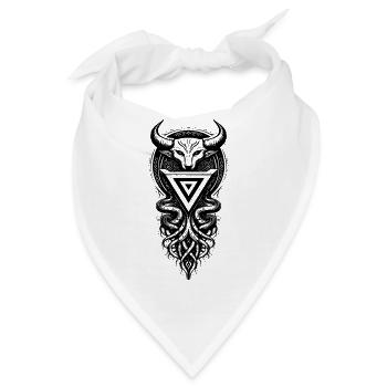 Heiliges Symbol des slawischen Gottes - Bandana - Weiß - Vorne