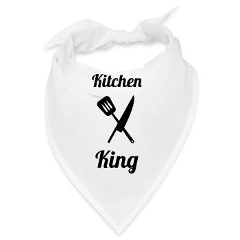 Küchenkönig: Der König des Pro-Herds - Bandana - Weiß - Vorne