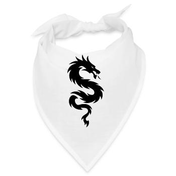 Chinesischer Drache Symbol - Bandana - Weiß - Vorne