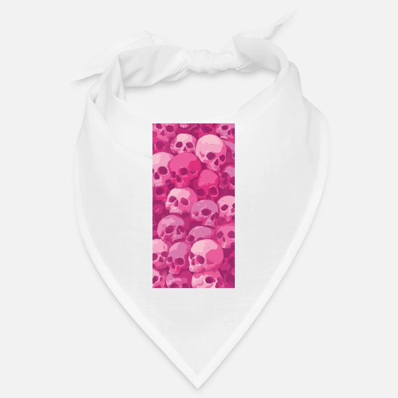 Pink Skull Muster Bandana