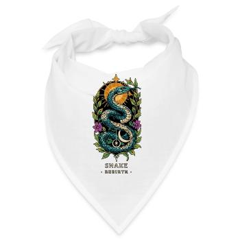 SCHLANGENTOTEM Wiedergeboren - Bandana - Weiß - Vorne