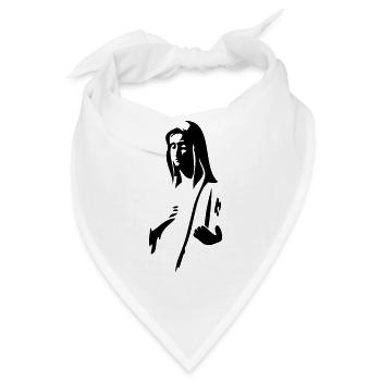 Jungfrau Maria - Bandana - Weiß - Vorne