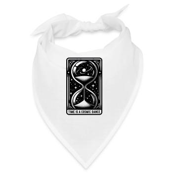 Time is a cosmic Dance - Bandana - Weiß - Vorne