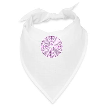 Labyrinth von Chartres purple - Bandana - Weiß - Vorne