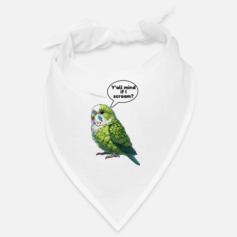 Perroquet Oiseau Perroquet vert Bandana