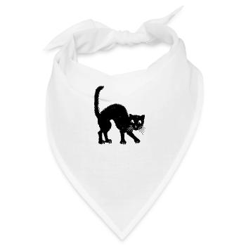 Buckelkatze - Bandana - Weiß - Vorne