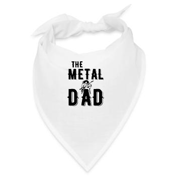 The Metal Dad - Heavy Metal Gitarre Hard Rock - Bandana - Weiß - Vorne