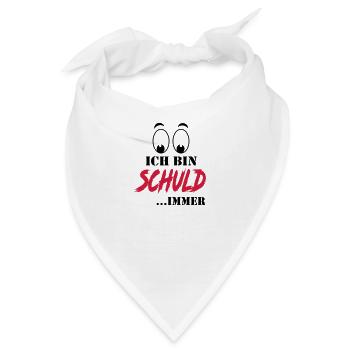 Sprüche Ich bin Schuld Versager - Bandana - Weiß - Vorne