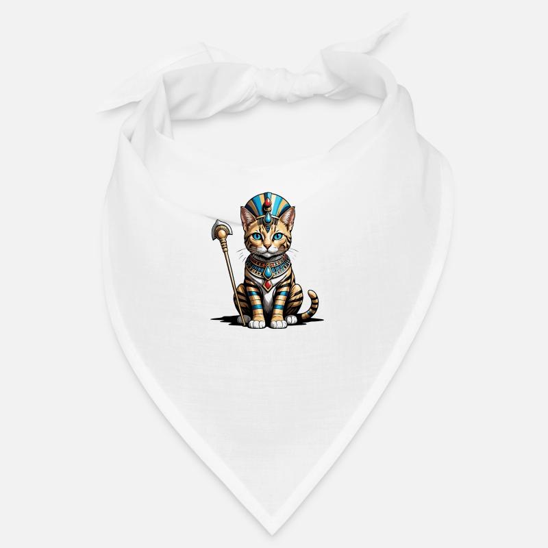 Cat Pharao Katze Ägypten Pyramide Geschenk Bandana