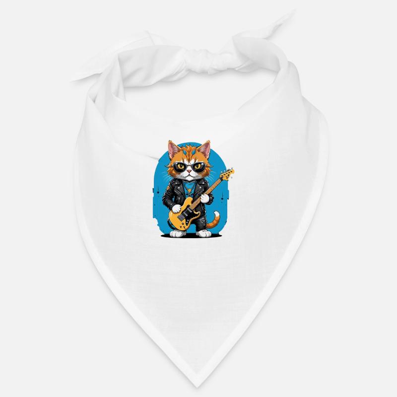 Cat Rocker Katze HardRock Geschenk Bandana