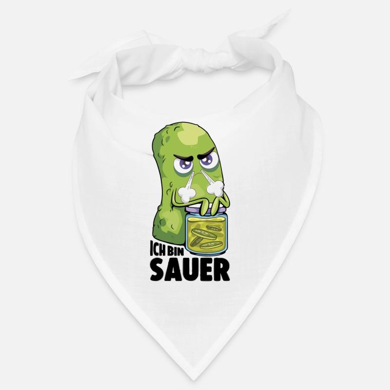 Ich bin sauer Gurke frustriert Statement Bandana