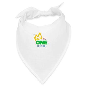 Erster Geburtstag Junge - Bandana - Weiß - Vorne