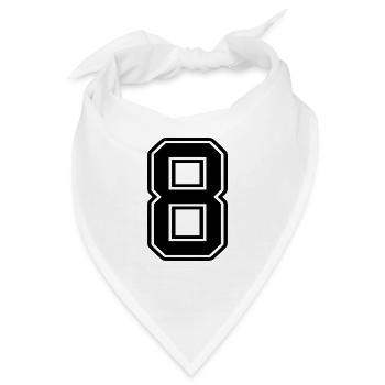 8 - Bandana - Weiß - Vorne