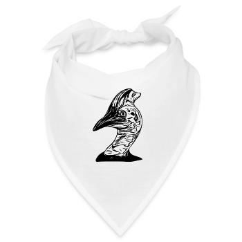 Australischer Kasuar Laufvogel - Bandana - Weiß - Vorne