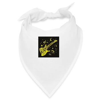 Gitarre - Bandana - Weiß - Vorne