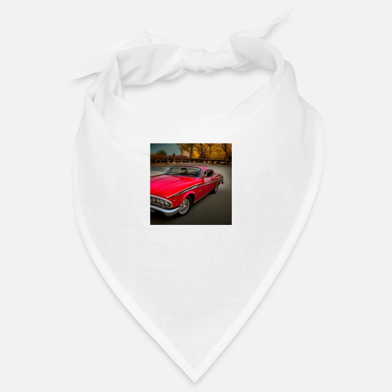 Voiture Oldtimer voiture classique - Bandana - blanc