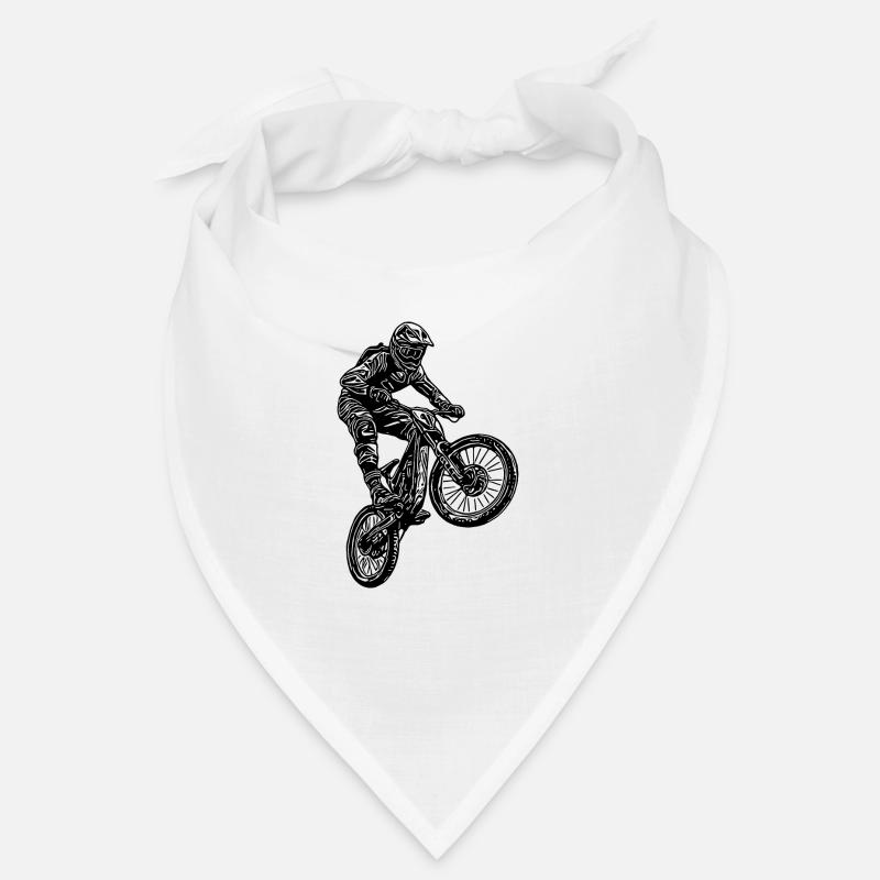 Cool cyclist jumping mountain biker Bandana