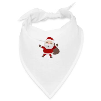Weihnachtsmann - Bandana - Weiß - Vorne